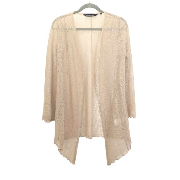 Colleen Lopez Lightweight Knit Long Cardigan - Womens Small - Camel - NWOT - Picture 2 of 5